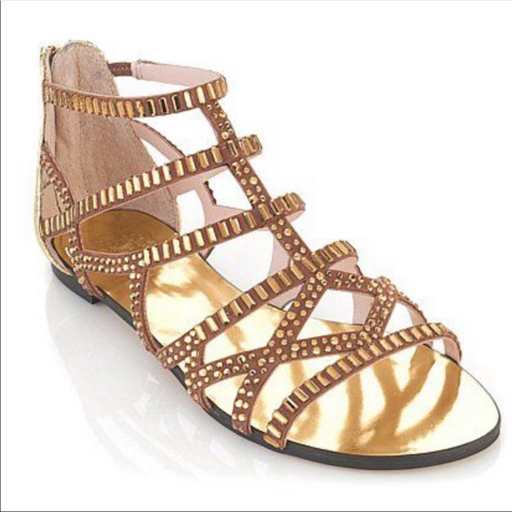 Vince Camuto Emera Gold Gladiator Sandals
